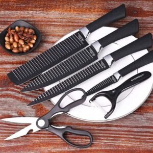 6-Piece Non-Stick Kitchen Knife Set Professional Chef High Carbon Steel