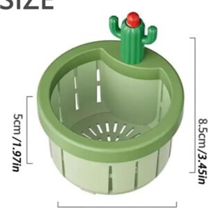 Alternative view of Cactus Kitchen Sink Drain Strainer Press Automatic Dumping Basket Multi Functional Home Use Draining Filter Net Kitchen Waste Collector for Sinks