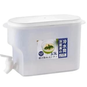 Alternative view of Large Capacity Cold Water Kettle with Faucet Refrigerator Lemonade Dispenser