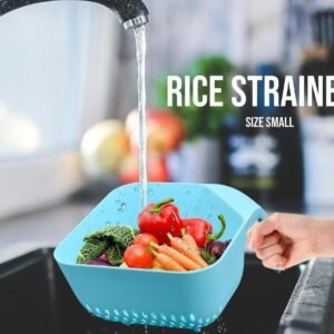 BPA-Free Rice Strainer Bowl Small Kitchen Colander for Vegetables